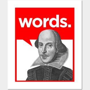 Words (white background) Posters and Art